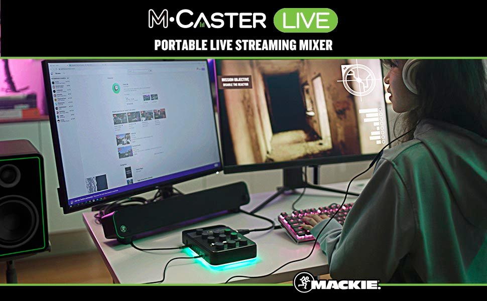 Mackie M-Caster Live White Portable Live Streaming Mixer on DJ LAB website Lebanon UAE