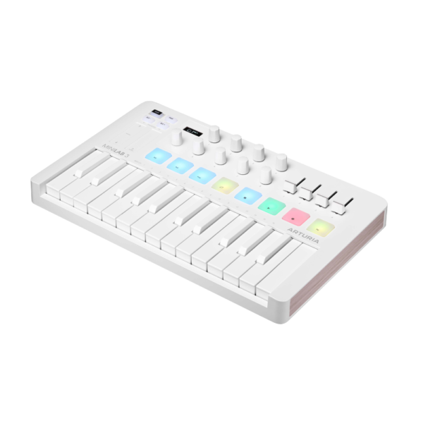 Arturia MiniLab 3 Alpine White Midi Keyboard Controller - Image 4