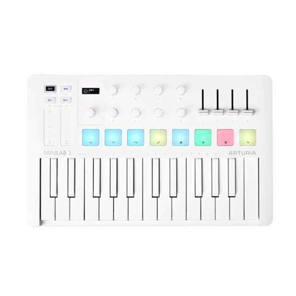 Arturia MiniLab 3 Alpine White Midi Keyboard Controller