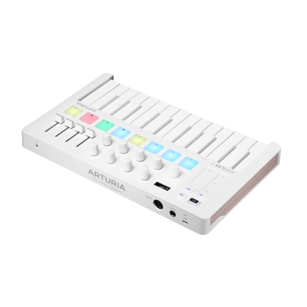 Arturia MiniLab 3 Alpine White Midi Keyboard Controller - Image 2