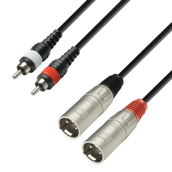 Adam Hall Cables 2 XLR Male x 2 RCA | 3 m on DJ LAB Website Lebanon UAE