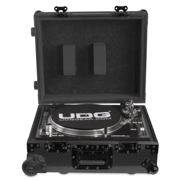 UDG Ultimate Flight Case Multi Format Turntable Black MK2 Plus (Trolley & Wheels) - Image 3