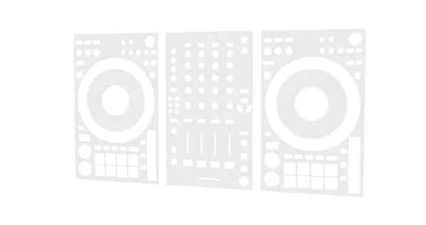 DJ Skin Pioneer DJ DDJ FLX10 Transparent Protector Skin - Image 2